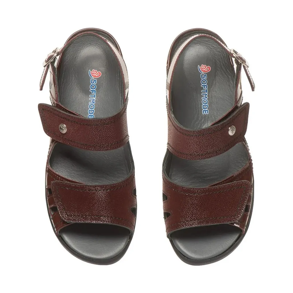 Анатомические женские сандалии Softmode (Софтмод) 6931, бордовый